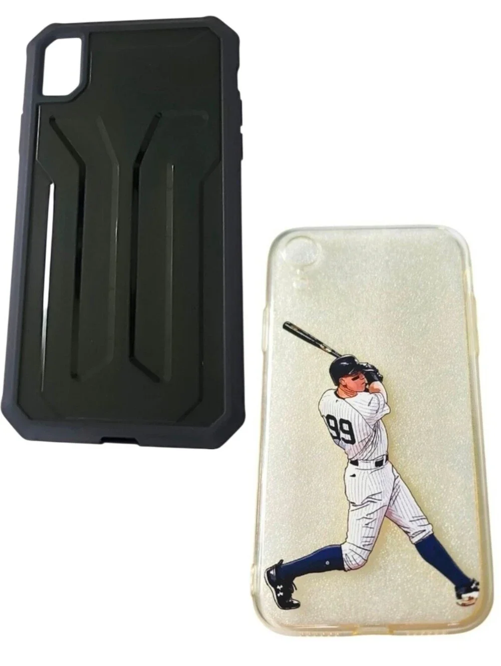 2pc Aaron Judge Baseball & JETech Shock Absorption Cases for iPhone XR
